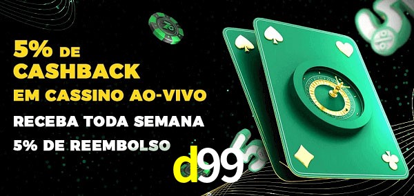 Promoções do cassino ao Vivo d99